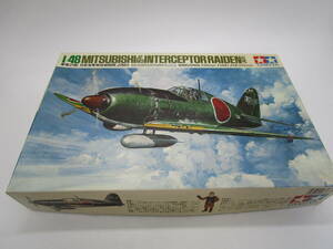 未使用　タミヤ　雷電21型　日本海軍局地戦闘機　プラモデル　1/48　現状品　クラフトシート梱包　（1595