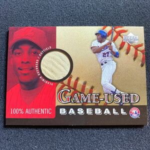 2000 Upper Deck Vladimir Guerrero Gmae-Used Baseball 実使用