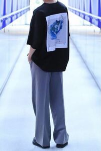 グラフィックバックプリント ビッグシルエット半袖Tシャツ　GOC