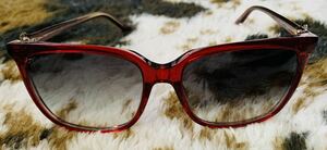 Cartier カルティエ サングラス めがね ウェリントン 赤 Wellington eye wear ゴールド クリア gold red 眼鏡