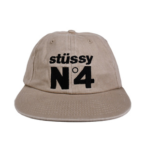 ■新品■STUSSY/ステューシー キャップ■NO. 4 LOW PRO CAP ナンバー4 ロー プロ キャップ■帽子 コットン キャメル ベージュ■ST7M0112