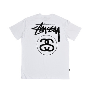 ■ Новый ■ Stussy/Stussy с коротким рукавом T -Frish ■ SS Link Tee Ss Ссылка T ■ Мужчина (S) ■ Белый ■ Верхний Scotton Casual Logo ■ ST0M0416