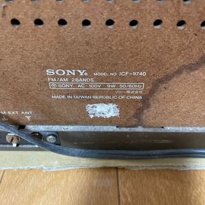 AM FM ラジオ 昭和レトロ アンティーク SONY 当時物 ソニー ホームラジオ の画像5