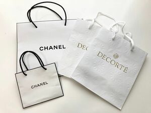 CHANEL cosme decorte シャネル　コスメデコルテ　ショップ袋　ショッパー