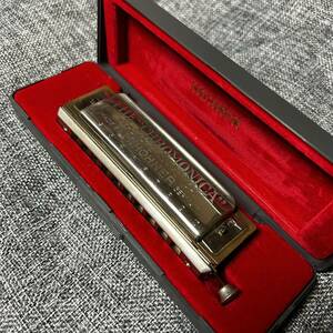 M.HOHNER horn na-THE CHROMONICA harmonica case attaching used old musical instruments present condition most priority 