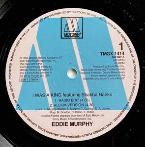 Eddie Murphy / I Was A King【12''】1992 / UK&EU / Motown / TMGX 1414 / 検索：333yen vinyl