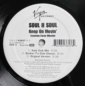 Soul II Soul / Keep On Movin'【12''】1993 / US / Virgin / 7243 8 93857 6 2 / 検索：333yen vinyl