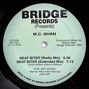 M.C. Shan / Beat Biter【12''】2003 / US / Bridge Records / BD-001