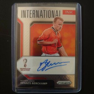  Dennis Bergkamp デニス ベルカンプ サイン 2022 Panini Prizm FIFA World Cup Qatar オランダ Netherlands