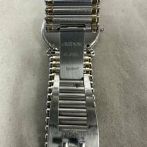 o2404-3 SEIKO CREDOR セイコークレドール　5A74-0190 ベゼルK18+ダイヤ　腕時計　稼働品　ベルト、裏蓋のネジ難あり_画像6