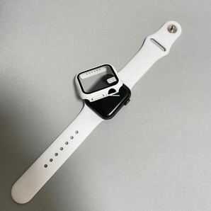 【新品】ホワイト AppleWatch アップルウォッチ シリコンバンドM/L 44mmの画像3
