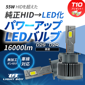 HIDより明るい○ コペン / L880K (H14.5～H26.5) D2S 新型 純正HID LED化 交換 爆光 LEDヘッドライト バルブの画像1