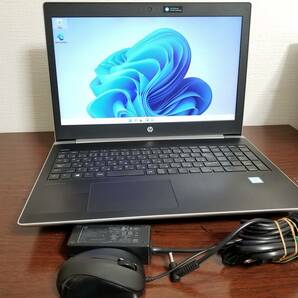 416 ほぼ新品 美品 HP ProBook 450 G5 Core i5 第８世代 (8250U)◆メモリ8GB◆M.2 SSD256GB◆15.6インチ 動作品 Win11 Office2021 laptopの画像1