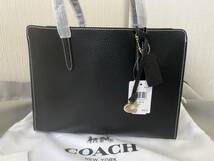 ☆COACH・コーチ☆カーター キャリーオール 28☆ブラック☆_画像3