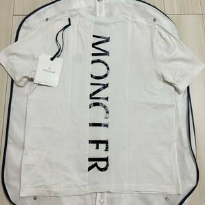 【破格最安値】MONCLERモンクレール ラバーワッペン 半袖Tシャツ 白Mの画像1