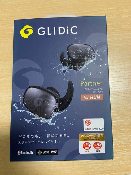 GLIDiC Sound Air SPT-7000 グレイッシュブラック スポーツタイプ完全ワイヤレスイヤホン グライディック