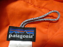 ｐａｔａｇｏｎｉａ　パタゴニア　長袖切り替えパターン　薄手フードパーカージャケット　Ｓ　オレンジ系　タイ製_画像7