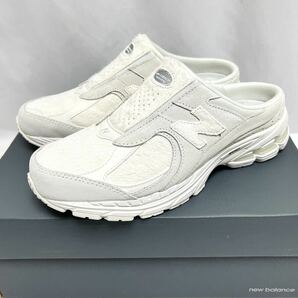 26.5cm 新品 ニューバランス 2002 ミュール M2002 RMQ Mule ホワイト サンダル 高級 ハラコ NEWBALANCE 白 2002R スニーカー 2002RMQ