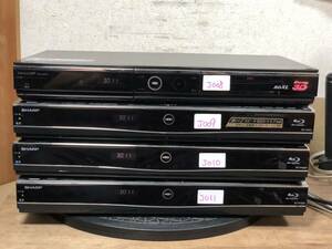 シャープ　BDレコーダー BD-HDW75、BD-W560、BD-W1500、BD-W1600のジャンク4台 008-011