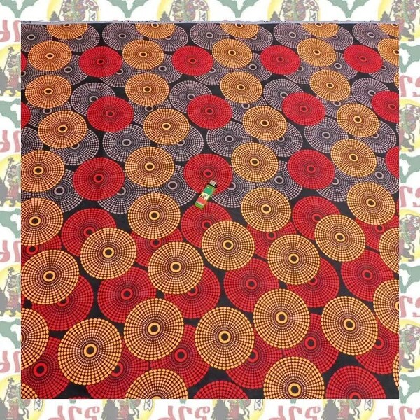 【SALE/90cm x 110cm/1ヤード】アフリカンプリント生地 barg-n31 アフリカ布 アフリカ生地 ゴールドプリント アンカラ キテンゲ パーニュ