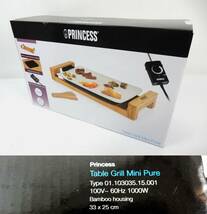 【未使用】 PRINCESS プリンセス Table Grill Mini Pure テーブルグリル ミニ ピュア 103035 ホットプレート 動作未確認 中古品 返品不可で_画像1