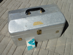 希少！Vintageヴィンテージ！J.C.Higginsヒギンス TACKLE BOX JUMBO SIZE no.3823 hip roof 鍵付 ４段トレイ 送料無料 