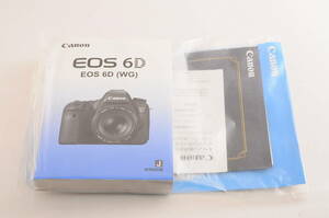  new goods unopened Canon CANON EOS 6D instructions manual @3071