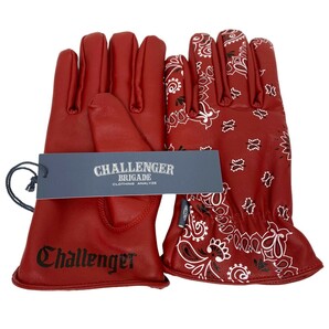 CHALLENGER 23AW BANDANA LEATHER GLOVEバンダナレザーグローブ手袋 8069000104660の画像1