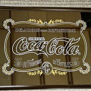 レア！ 真新しい！ 純正 コカ・コーラ パブミラー (62.5cm X 47.5cm) Coca-Cola COKE 