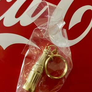 新品★90‘s ★コーラ コカコーラ ★キーホルダー★ゴールド★ 瓶 型 グッズ コレクション ★レトロ★Coca-Cola★COKE ★