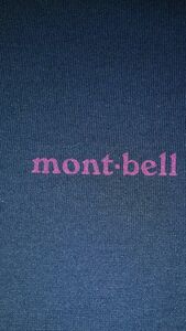 mont-bell 半袖カットソー ネイビー×ワイン Lサイズ