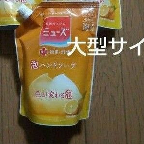 薬用せっけんミューズ 泡ハンドソープ 詰替用 大型1個 フルーティフレッシュ　殺菌　除菌　強力消毒　色が変わって洗い上がりがわかる