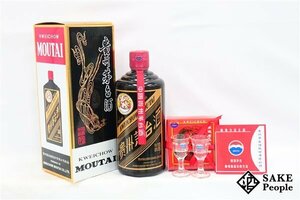 *1 jpy ~... pcs sake heaven woman label 2017 black bottle 500ml 53% box glass booklet mao Thai sake China 