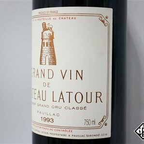 ■注目! シャトー・ラトゥール 1993 750ml 12.5％ フランス ボルドー 赤の画像3