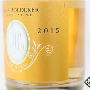 □注目! ルイ・ロデレール クリスタル ブリュット 2015 750ml 12.5% シャンパンの画像4