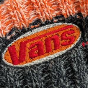 VANS/バンズ/ヴァンズ/90S/ヴィンテージ/Y2K/刺繍ロゴワッペンビーニー/ローゲージ肉厚ニット帽の画像7