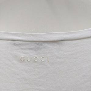 GUCCI/グッチ/袖・サイド・裾ストライプ切り替え半袖カットソー/Tシャツ/袖ロープアップ/背面立体ブランドロゴ/イタリア製の画像8