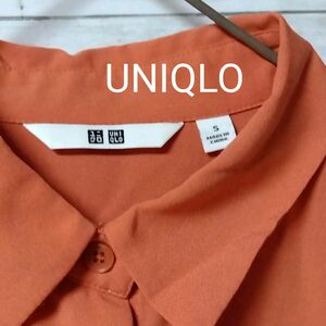 UNIQLO　 長袖シャツ　 オレンジ　S