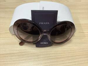 1491◆PRADA プラダ サングラス SPR27N 55□22 EAA-6P1 135 2N レディース ブラウン系 ケース付