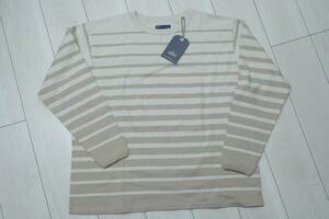 リーバイスA2136-0004 JP XLサイズ/US Lサイズ MADE&CRAFTED NEW ロングスリーブTシャツ ベージュ／ホワイト SCALING OXFORD TAN STRIPE