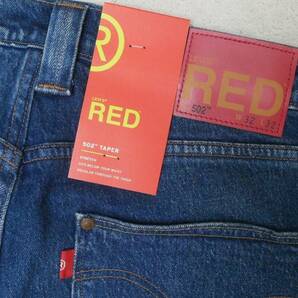 新品リーバイスA2687-0001 W32 Levi's Red LR 502 テーパー MISSISSIPPI RIVER BLUE インディゴ・ダークユーズド ストレッチデニムの画像5