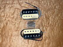 Wilkinson MWHZ Neck&Bridge Humbucker Pickup Set Zebra ウィルキンソン フロント&リア ハムバッカー ピックアップ セット ゼブラ ロゴ有_画像1