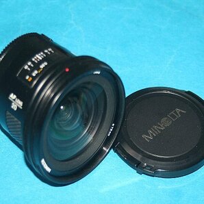 ★ GW限定 激安 1円出品！大迫力 超広角！綺麗！★ MINOLTA ミノルタ AF 20mm F2.8 初期型！ α Aマウント！少難有り ジャンク扱い！FD2806の画像1