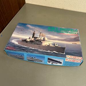 プラモデル DRAGON ドラゴン ハセガワ 1/700イギリス海軍駆逐艦 H.M.S.SHEFFIELD シェフィールド TYPE 42 DESTROYER BATCH 1 未組立