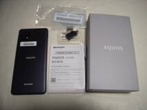 SHARP AQUOS sense6 SH-M19AXB SIMフリースマートフォン　ブラック　美品_画像1