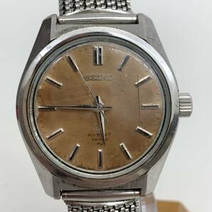 1円~! Grand Seiko 4520-8000 GS ハイビート 36000 HI-BEAT 手巻き 時計 社外ベルト グランドセイコー セイコー 文字盤変色 稼働の画像1