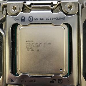 【中古】マザーボード ASUS P9X79 LE/CPU INTEL CORE i7-3820 2点セット 20240410の画像3