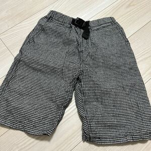 globalwork キッズ130サイズ　ギンガムチェックハーフパンツ　中古美品