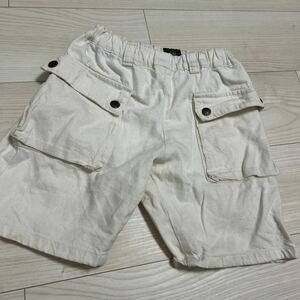 ハーフパンツ ショートパンツ マーキーズ　中古美品　130サイズ　デニム　ホワイトデニム