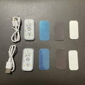 新品 タッチライト 小型 コンパクト タッチセンサー マグネット  LED汎用 ルームランプ 災害 停電対策 ２個セット 点灯色ホワイトの画像8